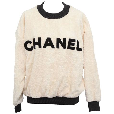 chanel logo mens sweater|Chanel sweatshirt vintage.